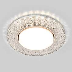 Встраиваемый точечный светильник с LED подсветкой Elektrostandard 3029 GX53