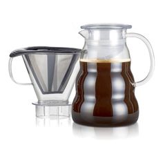 Кофейник пуровер Bodum Melior со съемной воронкой-дриппером, 1 л, черный