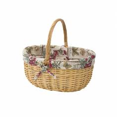 Корзина декоративная "Кузовок", Д400 Ш280 В340, натуральный, LID03 S Natural House