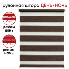 Рулонная штора УЮТ Канзас 80x160 цвет темно-каштановый