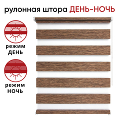 Рулонная штора УЮТ Канзас 80x160 цвет каштановый