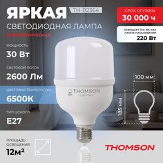 Лампочка светодиодная Thomson, TH-B2364, 30W, E27