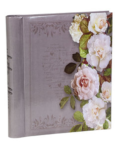 Фотоальбом «Розы, тёмно-серый» на 60 магнитных страниц, 23х28 см Veld Co