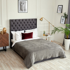 Плед Классика, серый, 200*220 см Bozhong Home Textile