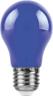 Лампа светодиодная FERON LB-375 25923 (3W) 230V E27 синий A50 упаковка 10 шт.