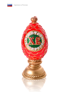 Свеча пасхальная Home Dekor Пасхальное яйцо ХВ 6,5х6,5х15 см красный