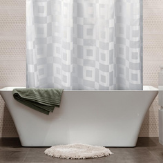 Штора для ванной тканевая, 180х200 см, занавеска для душа, ванной, полиэстер Dasch