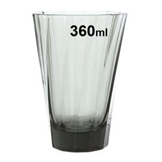 Стакан Loveramics Urban Glass 360ml Twisted Latte Glass, цвет черный