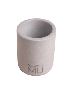 Подставка для ватных палочек Mia, 6x8 см, бетон, серый глянцевый Musko Home
