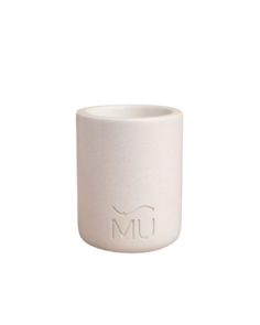 Подставка для ватных палочек Mia, 6x8 см, бетон, белый глянцевый Musko Home