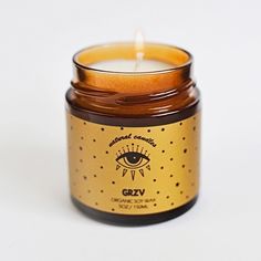 Ароматическая свеча GRZV Персик соевый воск