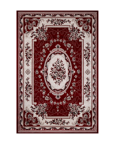 Ковер Kitroom Plus Yucatan 200x400 прямоугольный красный/кремовый 5444