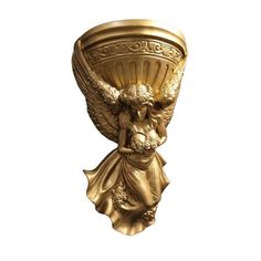Статуэтка ZlatDecor, Ангел, золотой