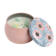 Ароматическая свеча из соевого воска с сухоцветом Голубые ветряные колокольчики 7999237 Богатство Аромата