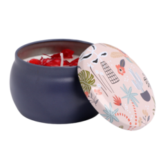 Ароматическая свеча из соевого воска с сухоцветом Фрезия 7999238 Богатство Аромата