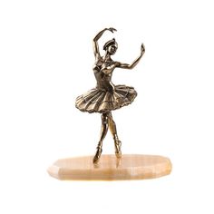 Статуэтка Пятигорская Бронза Балерина на натуральном камне 93556