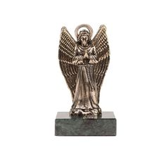 Статуэтка Пятигорская Бронза Ангел. Большой на натуральном камне 1279