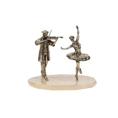 Статуэтка Пятигорская Бронза Балерина и скрипач на нк 11549