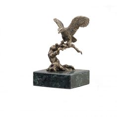 Статуэтка Орел на коряге Пятигорская Бронза 24501