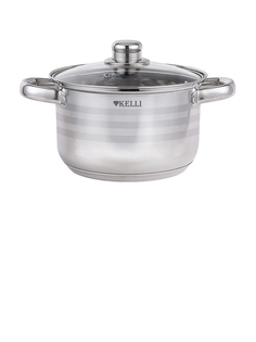 Кастрюля Kelli KL-4293-22 обьем 4,5 л нержавейка