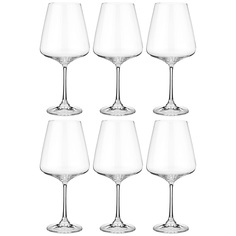 Набор бокалов Crystal Bohemia Naomi corvus для вина 6 шт 570 мл