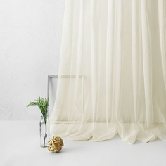 Тюль МодныеОкна с выделкой под лен высота 270 см ширина 300 см молочный