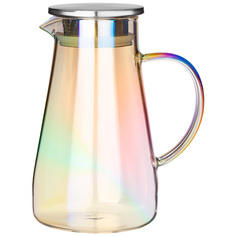 Набор из 4 штук Кувшин Agness Rainbow 1.2л жаропрочное стекло 887-168_