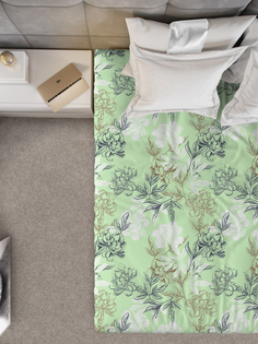 Простыня Галтекс Нежность на резинке поплин 140х200 Симфония фисташковый Galtex