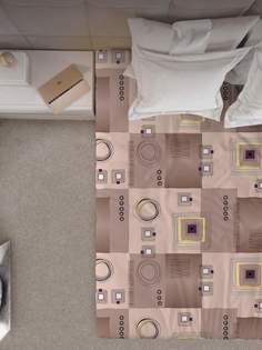 Простыня Галтекс 1,5-спальная 150х215 см. Графика шоколадный Galtex