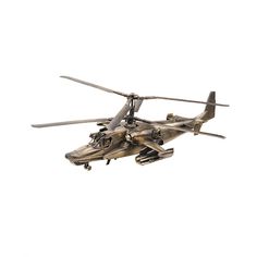 Статуэтка Вертолёт Ка-50 Чёрная акула в масштабе 1:72 Пятигорская Бронза 96127