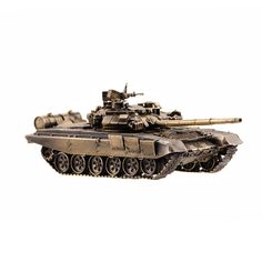 Статуэтка модель танка Т-90 в масштабе 1:72 Пятигорская Бронза 90205