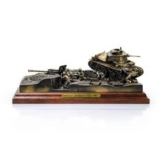 Статуэтка Советские противотанкисты 1943 масштаб 1/35 Пятигорская Бронза 11898