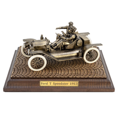 Статуэтка автомобиль Ford T Speedster 1913г масштаб 1:24 Пятигорская Бронза 96836