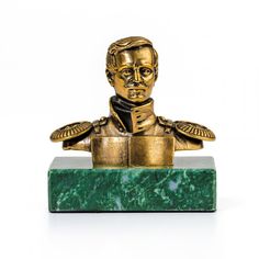 Статуэтка в виде Бюста Лермонтова Пятигорская Бронза 792