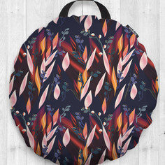 Декоративная подушка сидушка Абстракция на пол круглая 52 см Joy Arty