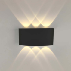 Бра Estares светодиодное LINZA SIX 6W BLACK-220-IP54