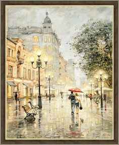 Картина в раме Графис Арбатские огни 40х50 см GRSH 19085