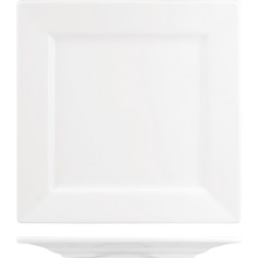 Тарелка Kunstwerk квадратная 270х270х25мм, фарфор, белый