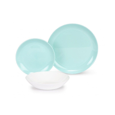 Столовый набор LUMINARC DIWALI LIGHT TURQUOISE & WHITE 18 предметов