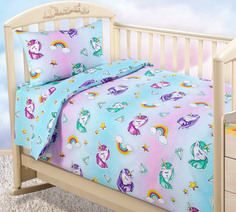 Детское постельное белье Текс-Дизайн в кроватку 120х60, Млечный путь 1, поплин, Ясельный
