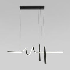 Подвесной светодиодный светильник Eurosvet Brace 90267/2 черный 36 Вт 4200 К