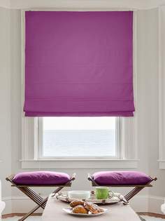 Римская штора Hosta фиолетовый цепочный механизм 60x160 см Эскар