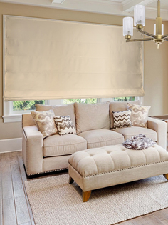 Римская штора "Lindor"Эскар, цвет бежевый, 80х160 см