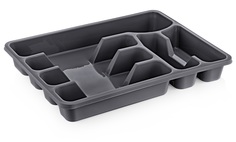 Лоток для столовых приборов Smartware Maxi Anthracite арт TRN-111-Anthr