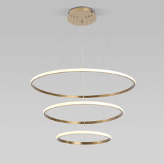 Подвесной LED светильник Eurosvet Collars 90264/3 латунь пульт упр-я, регулировка яркости