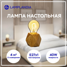 Настольная лампа LAMPLANDIA L1468 WOODLAND 1 Е27 макс 40Вт