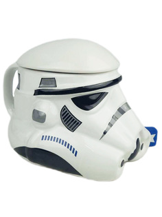 Кружка с крышкой StarFriend Звездные войны Имперский штурмовик Star Wars керамика 300 мл No Brand