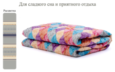 Облегченное одеяло Alex House Light Air O, 200*220, Полисатин, Овечья шерсть