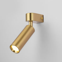 Настенный светодиодный светильник спот Eurosvet Pitch 20143/1 LED латунь 4200 К 3 Вт