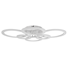 Светодиодная диммируемая люстра GLANZEN LED-0130-ROUND-white с пультом управления